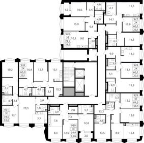 64 м², 2-комнатная квартира 28 089 600 ₽ - изображение 55