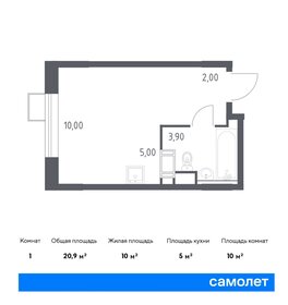 23,4 м², квартира-студия 5 800 000 ₽ - изображение 65