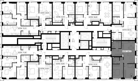 69,8 м², 2-комнатная квартира 22 620 924 ₽ - изображение 118