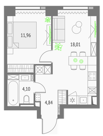 36 м², 1-комнатные апартаменты 18 500 000 ₽ - изображение 135