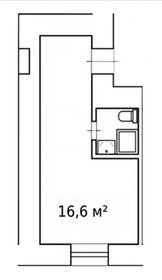 Квартира 16,6 м², студия - изображение 1