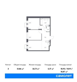52 м², 2-комнатная квартира 9 800 000 ₽ - изображение 79