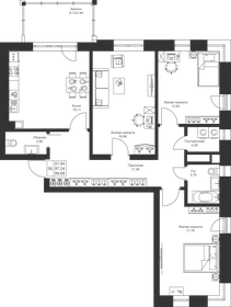 Квартира 99,7 м², 3-комнатная - изображение 1