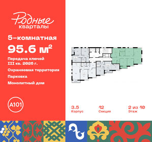 Квартира 95,6 м², 5-комнатная - изображение 2