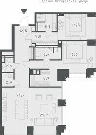 93,1 м², 2-комнатная квартира 86 000 000 ₽ - изображение 157