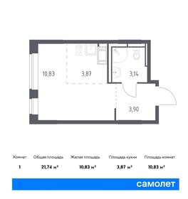 Квартира 21,7 м², студия - изображение 1