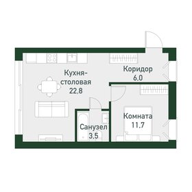 43,2 м², 1-комнатная квартира 5 443 200 ₽ - изображение 63