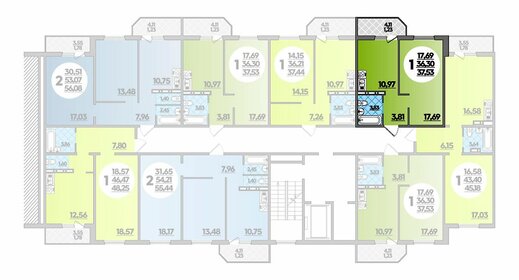 Квартира 37,5 м², 1-комнатная - изображение 1