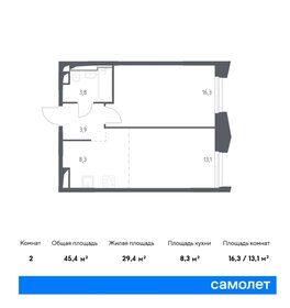 39,6 м², 1-комнатная квартира 14 700 000 ₽ - изображение 102