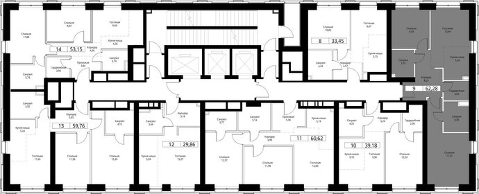 77 м², 2-комнатные апартаменты 95 000 000 ₽ - изображение 99
