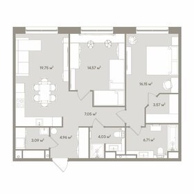 80 м², 3-комнатная квартира 49 900 000 ₽ - изображение 120