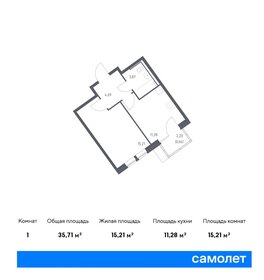 34,8 м², 1-комнатная квартира 8 890 000 ₽ - изображение 99