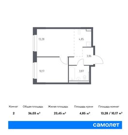 35,5 м², 1-комнатная квартира 7 067 536 ₽ - изображение 13