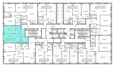 60 м², 1-комнатная квартира 48 000 000 ₽ - изображение 124