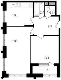 56,1 м², 2-комнатная квартира 18 159 570 ₽ - изображение 74