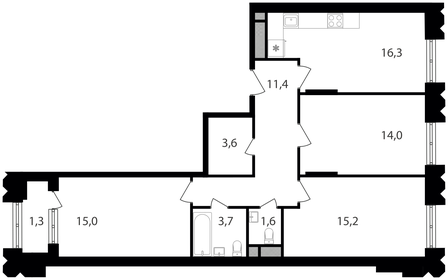 79 м², 3-комнатная квартира 22 852 000 ₽ - изображение 6