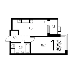39,3 м², 1-комнатная квартира 8 900 000 ₽ - изображение 98