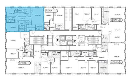 105 м², 3-комнатная квартира 90 987 296 ₽ - изображение 29