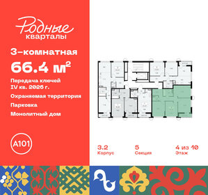 66,5 м², 3-комнатная квартира 13 860 693 ₽ - изображение 17