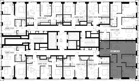 83,5 м², 3-комнатная квартира 29 900 000 ₽ - изображение 115