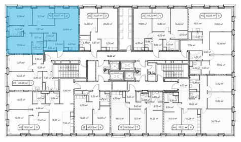 110 м², 3-комнатная квартира 51 500 000 ₽ - изображение 148