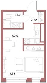 Квартира 27 м², студия - изображение 1