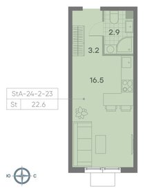 20,4 м², квартира-студия 8 277 075 ₽ - изображение 11