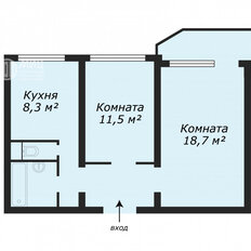 Квартира 50,8 м², 2-комнатная - изображение 2