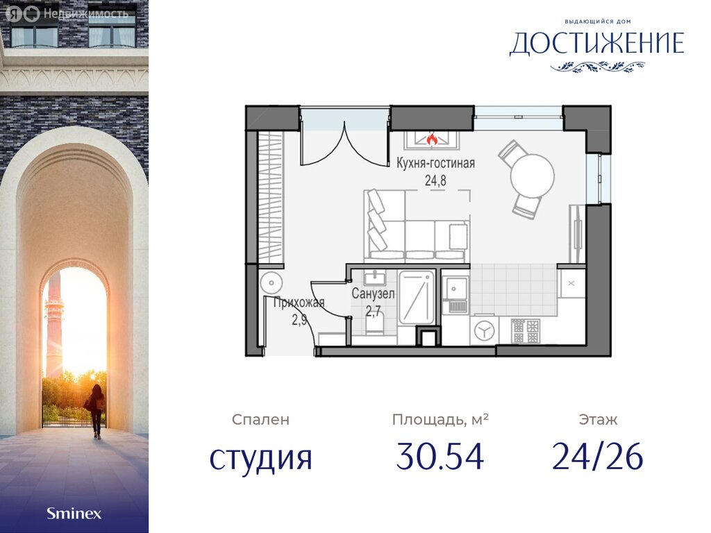 Варианты планировок дом «Достижение» - планировка 4