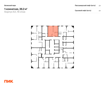 Квартира 36,2 м², 1-комнатная - изображение 2