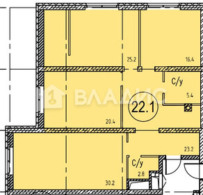 Квартира 122 м², 3-комнатные - изображение 2