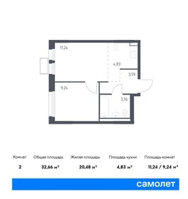32,1 м², 1-комнатная квартира 9 200 000 ₽ - изображение 119