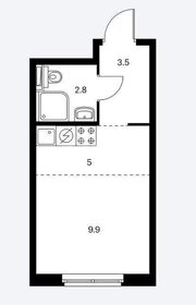 Квартира 21,2 м², студия - изображение 1