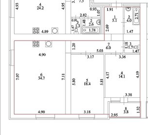 Квартира 88 м², 3-комнатная - изображение 1