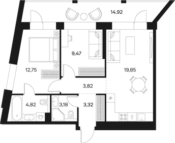 71 м², 2-комнатная квартира 25 750 000 ₽ - изображение 8