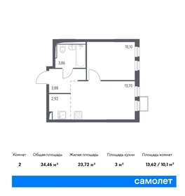 35,2 м², 2-комнатная квартира 8 800 000 ₽ - изображение 61