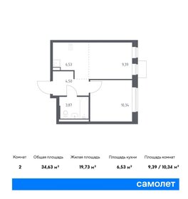 34 м², 1-комнатная квартира 7 700 000 ₽ - изображение 17