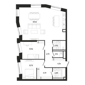 Квартира 103,2 м², 2-комнатная - изображение 1