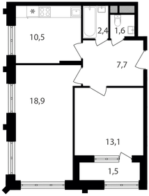 57 м², 2-комнатная квартира 16 500 000 ₽ - изображение 22