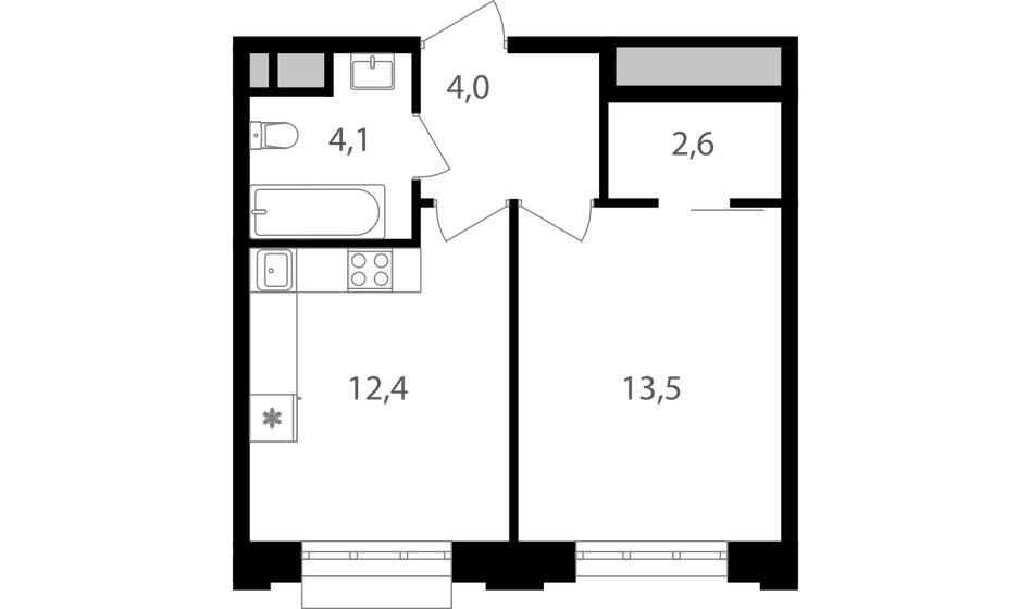 36,6 м², 1-комнатная квартира 13 190 640 ₽ - изображение 1