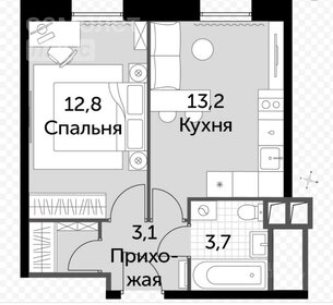 Квартира 34 м², 1-комнатные - изображение 1