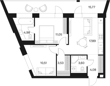 63 м², 3-комнатная квартира 36 525 376 ₽ - изображение 64