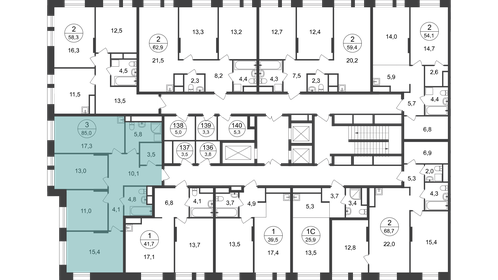 Квартира 85 м², 3-комнатная - изображение 2