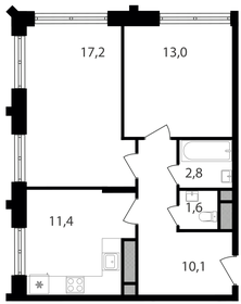 56,1 м², 2-комнатная квартира 18 159 570 ₽ - изображение 54