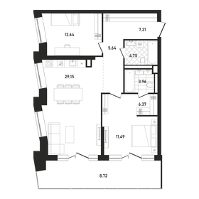 88,8 м², 2-комнатная квартира 80 897 704 ₽ - изображение 58