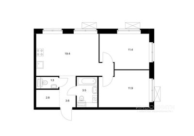 71 м², 3-комнатная квартира 16 900 000 ₽ - изображение 95