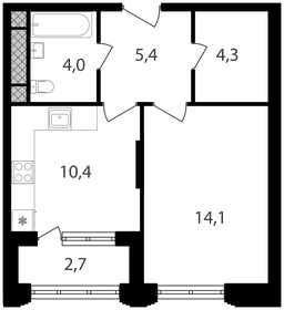 40,9 м², 1-комнатные апартаменты 10 220 910 ₽ - изображение 69