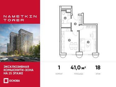 Квартира 41 м², 1-комнатные - изображение 1