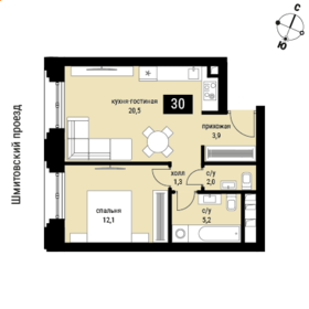 38,7 м², 2-комнатная квартира 17 690 000 ₽ - изображение 156