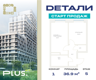 37,1 м², 1-комнатная квартира 7 449 113 ₽ - изображение 18